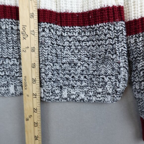 Naf Naf Knit Sweater Cropped Boxy Striped - Picture 3 of 7